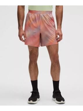 Lululemon Men's 7” Pace Breaker Linerless Aura Tie Dye Shorts Size Small EUC